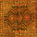 Square Persian Yellow Traditional Rug, tr592yw
