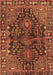 Machine Washable Persian Brown Traditional Rug, wshtr592brn