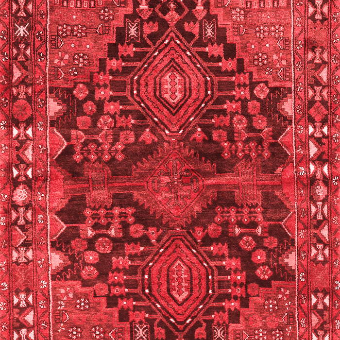 Machine Washable Persian Red Traditional Rug, wshtr592red