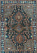 Machine Washable Persian Light Blue Traditional Rug, wshtr592lblu