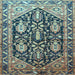 Square Persian Light Blue Traditional Rug, tr593lblu