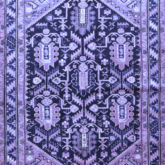 Machine Washable Persian Blue Traditional Rug, wshtr593blu