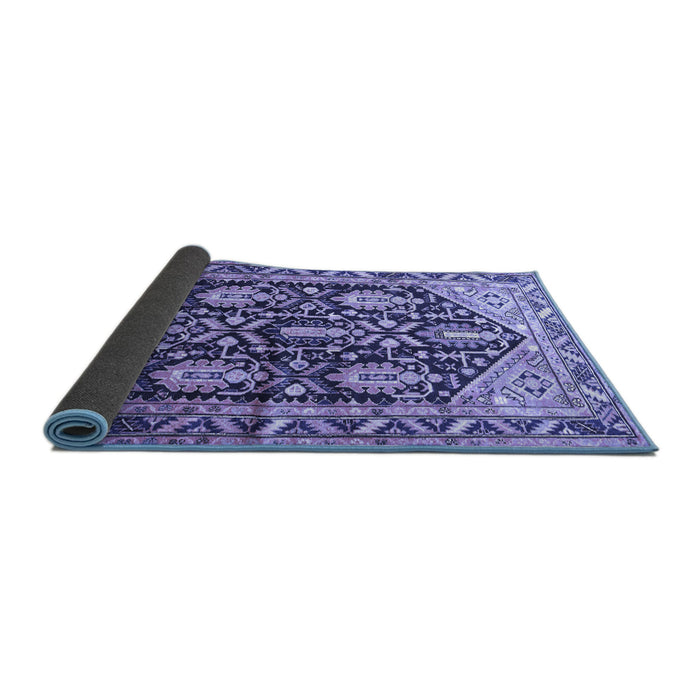 Sideview of Persian Blue Traditional Rug, tr593blu