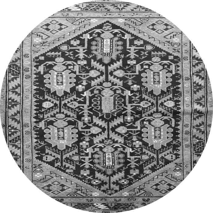 Square Persian Gray Traditional Rug, tr593gry