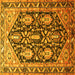 Square Persian Yellow Traditional Rug, tr593yw