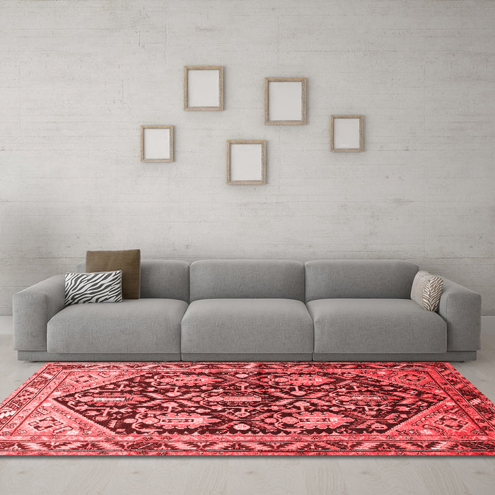 Traditional Red Washable Rugs