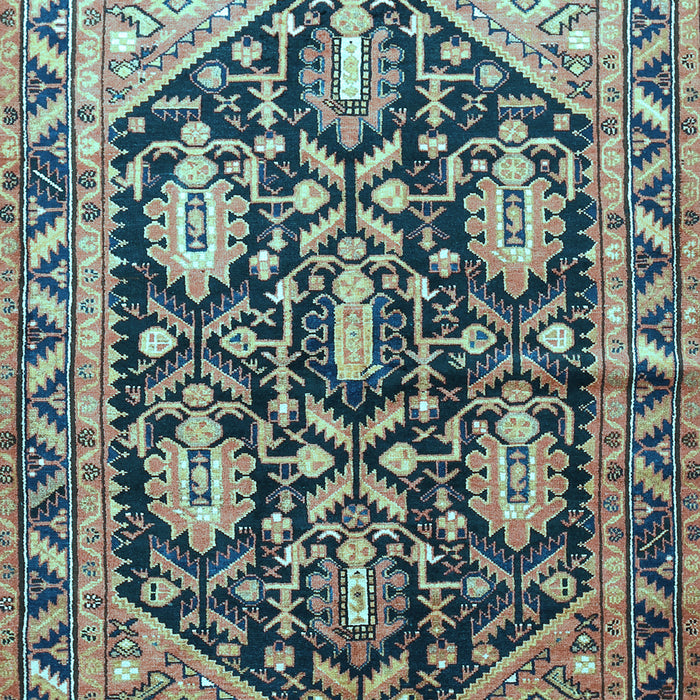 Machine Washable Persian Light Blue Traditional Rug, wshtr593lblu