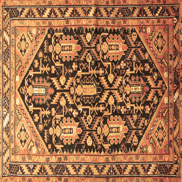 Square Persian Brown Traditional Rug, tr593brn