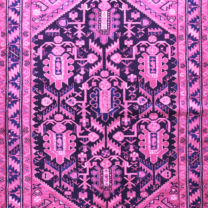 Machine Washable Persian Purple Traditional Area Rugs, wshtr593pur