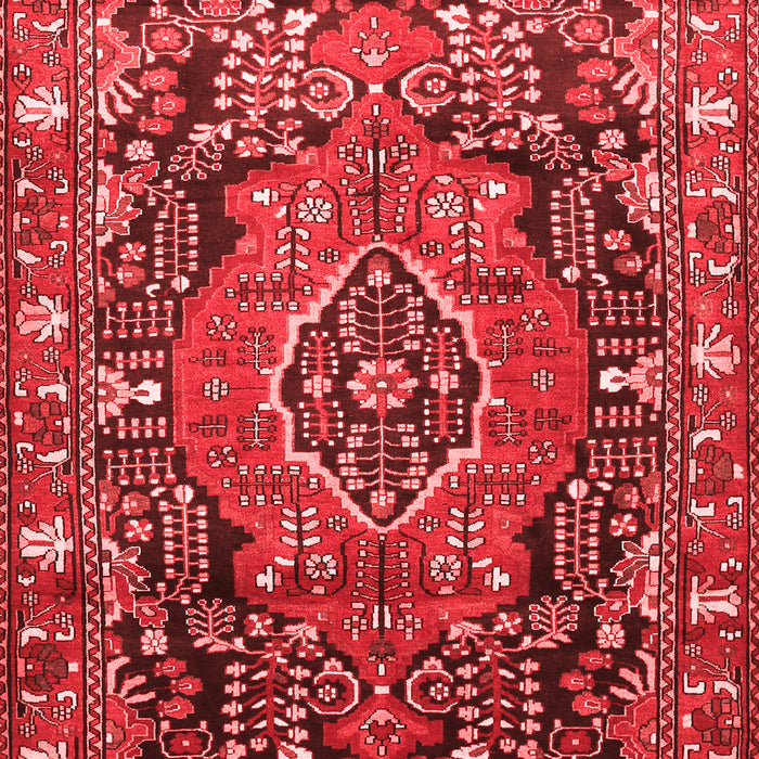 Machine Washable Persian Red Traditional Rug, wshtr594red