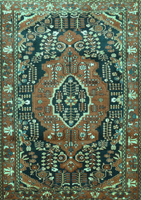 Persian Turquoise Traditional Rug, tr594turq