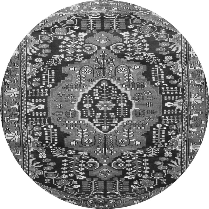 Square Persian Gray Traditional Rug, tr594gry