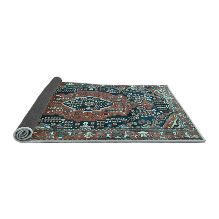 Sideview of Persian Light Blue Traditional Rug, tr594lblu