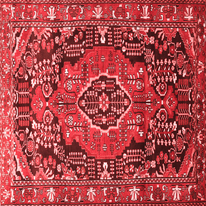 Machine Washable Persian Red Traditional Rug, wshtr594red