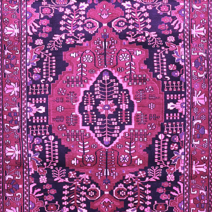 Machine Washable Persian Purple Traditional Area Rugs, wshtr594pur