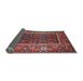 Sideview of Traditional Rose Purple Persian Rug, tr595