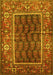 Machine Washable Persian Yellow Traditional Rug, wshtr595yw