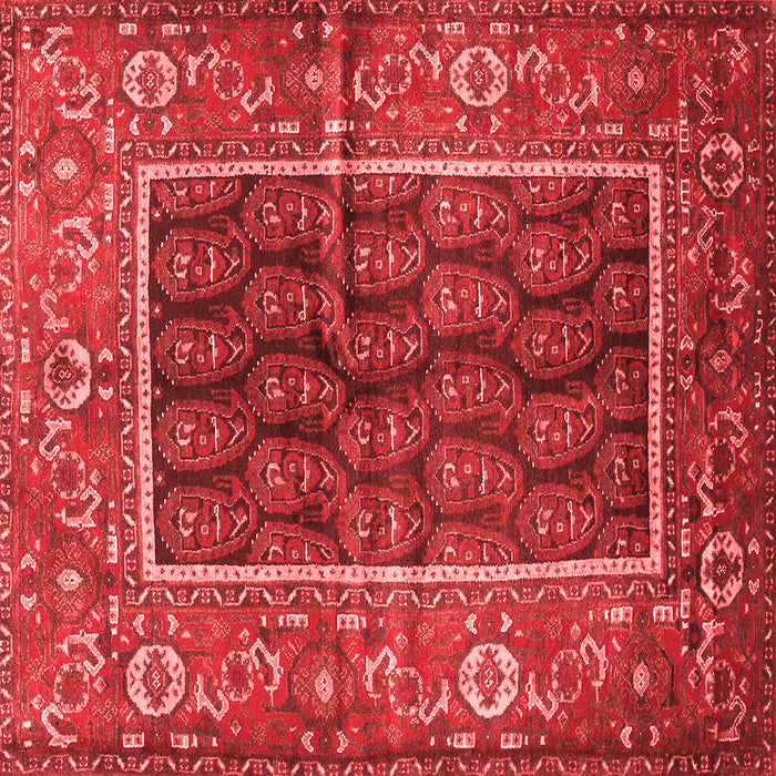 Machine Washable Persian Red Traditional Rug, wshtr595red
