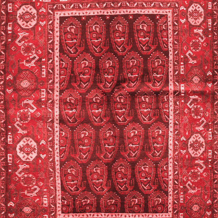 Machine Washable Persian Red Traditional Rug, wshtr595red