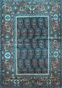 Persian Light Blue Traditional Rug, tr595lblu