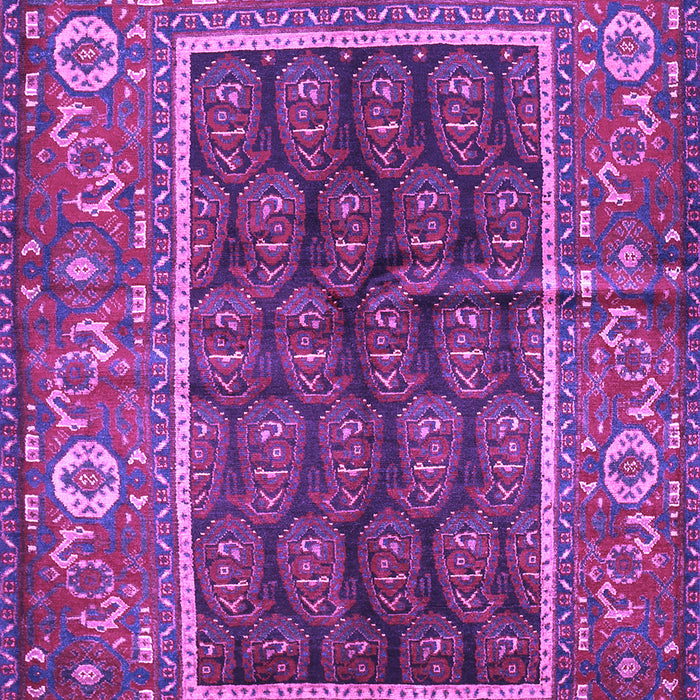 Machine Washable Persian Purple Traditional Area Rugs, wshtr595pur