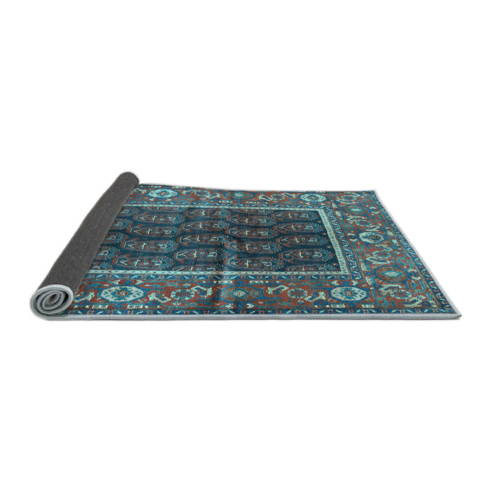 Sideview of Persian Light Blue Traditional Rug, tr595lblu
