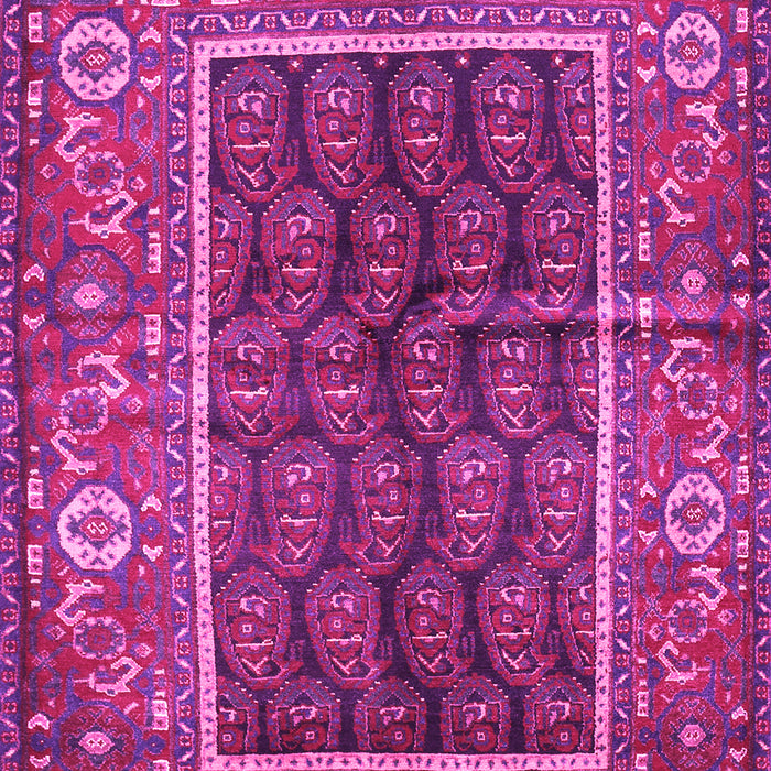 Machine Washable Persian Pink Traditional Rug, wshtr595pnk