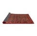 Sideview of Traditional Sienna Brown Persian Rug, tr596