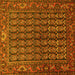 Square Persian Yellow Traditional Rug, tr596yw