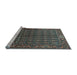 Sideview of Machine Washable Persian Light Blue Traditional Rug, wshtr596lblu