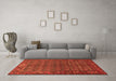 Machine Washable Persian Orange Traditional Area Rugs in a Living Room, wshtr596org