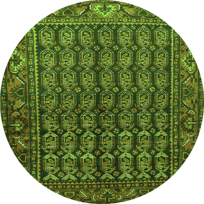 Machine Washable Persian Green Traditional Area Rugs, wshtr596grn
