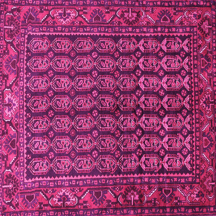 Square Persian Pink Traditional Rug, tr596pnk