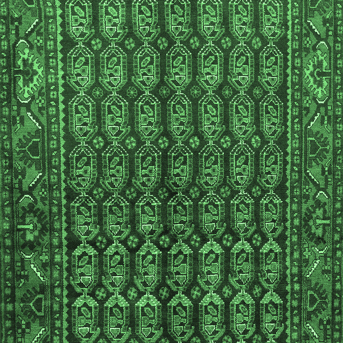 Machine Washable Persian Emerald Green Traditional Area Rugs, wshtr596emgrn