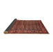 Sideview of Traditional Gold Brown Persian Rug, tr597