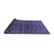 Sideview of Persian Blue Traditional Rug, tr597blu
