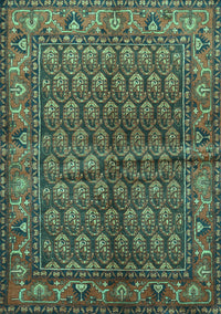 Persian Turquoise Traditional Rug, tr597turq
