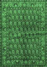 Persian Emerald Green Traditional Rug, tr597emgrn
