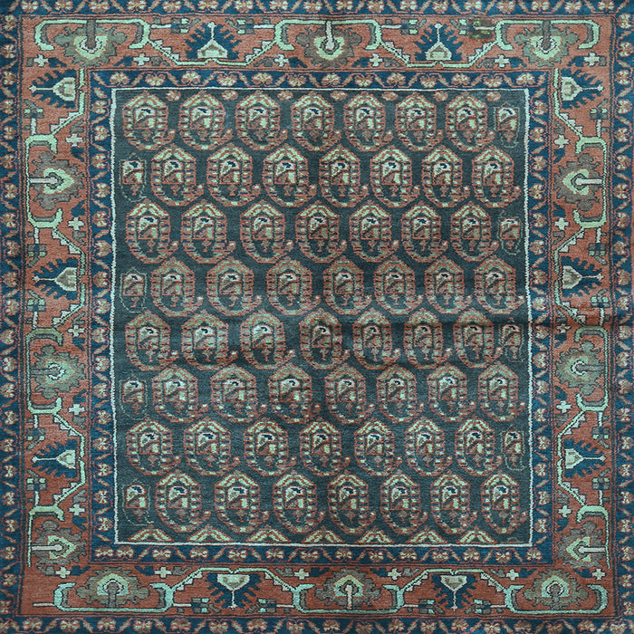 Square Persian Light Blue Traditional Rug, tr597lblu