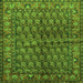 Serging Thickness of Persian Green Traditional Rug, tr597grn