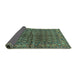 Sideview of Persian Turquoise Traditional Rug, tr597turq