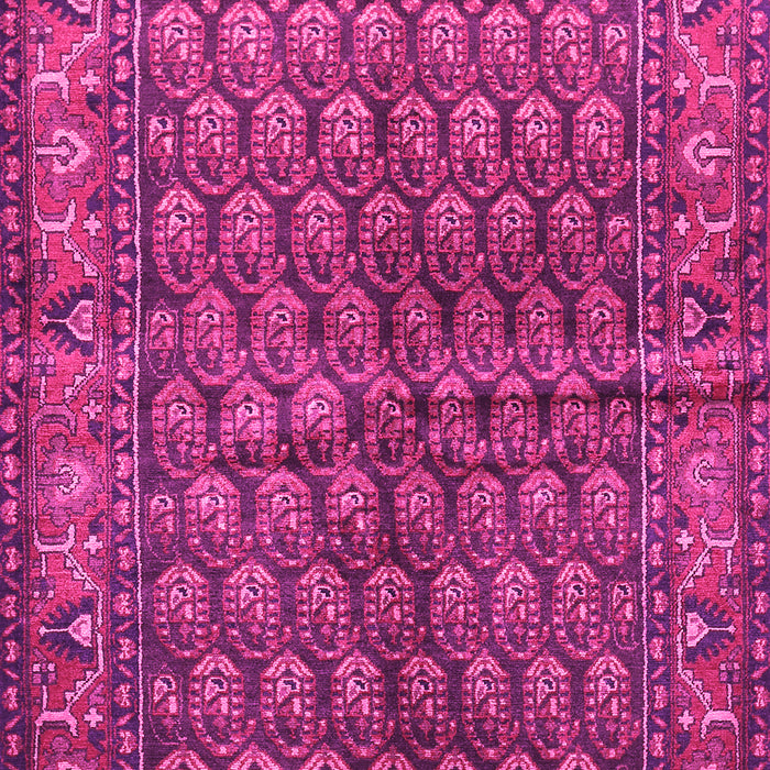 Machine Washable Persian Pink Traditional Rug, wshtr597pnk
