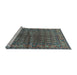 Sideview of Machine Washable Persian Light Blue Traditional Rug, wshtr597lblu