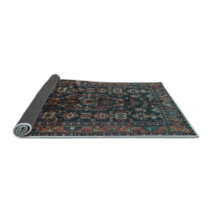 Sideview of Persian Light Blue Traditional Rug, tr598lblu