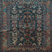 Square Machine Washable Persian Light Blue Traditional Rug, wshtr598lblu