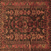 Square Persian Brown Traditional Rug, tr598brn