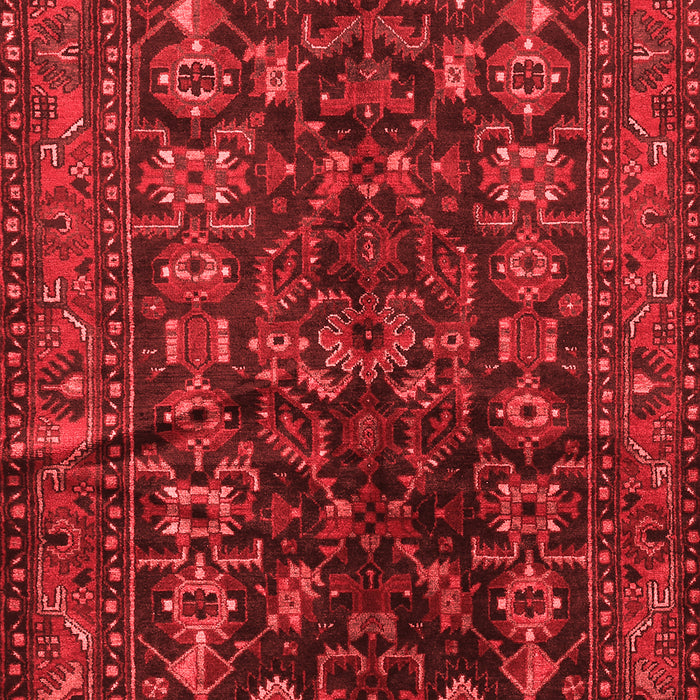 Machine Washable Persian Red Traditional Rug, wshtr598red