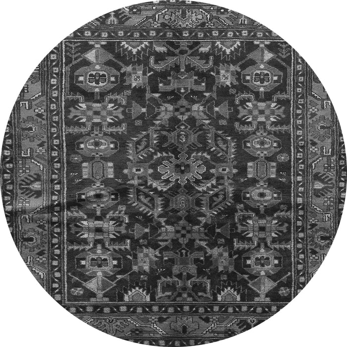 Machine Washable Persian Gray Traditional Rug, wshtr598gry