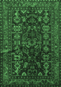 Persian Emerald Green Traditional Rug, tr598emgrn