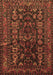 Machine Washable Persian Brown Traditional Rug, wshtr598brn